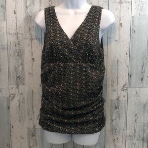Kenneth Cole Ruched Side Tank Top Extra Large